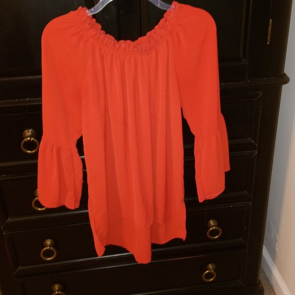 Adorable autumn orange tunic